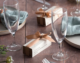 Wedding Butter Fudge Favour Sliders - Set of 15