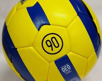 Ręcznie robiona piłka nożna T90 AEROW Premier League 2005-06 Żółta | Prezent piłkarski | Piłka nożna rozmiar 5 | Ręcznie robiona piłka | Prezent dla niego