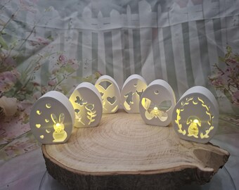 Easter mini lights, Easter decorations, mini light houses, hanging decorations, Easter tree