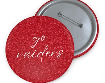 Texas Tech Game Day Pin Buttons - Cheerful Team Spirit Accessories, Unique Gifts for Fans, Sports Events, Game Day
