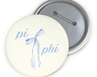 Pi Phi Pin Button | Sorority Button Badge