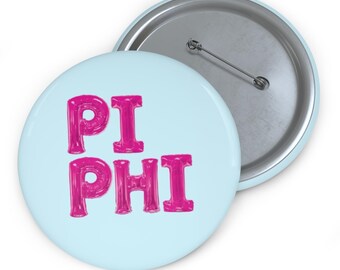 Pi Phi Sorority Button Pin
