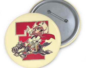 Fiba Mascotte Calcio Lazio Rossa Soccer VINTAGE Années '70 '80 Football