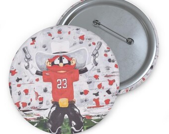 Texas Tech Game day Pin Buttons