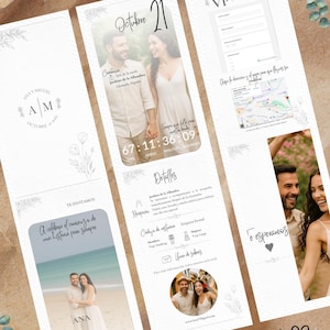 Invitación inolvidable de Boda Digital Personalizable | Cuenta Regresiva + Mapa + RSVP Online | Ideal para WhatsApp, Email y Web