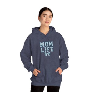 Mom Life Hooded Sweatshirt | Cozy Gift for Moms, Mother&#39;s Day, Casual Wear, Family Time, Lifestyle Hoodie