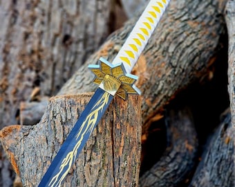 Handmade Fantasy Samurai Sword Replica, Decorative Steel Katana with Scabbard, Full Length Display Sword