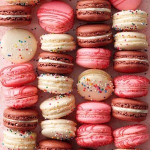 French Macaron Recipe – Printable PDF | Classic Macarons with Buttercream & Ganache Filling | Step-by-Step Digital Download