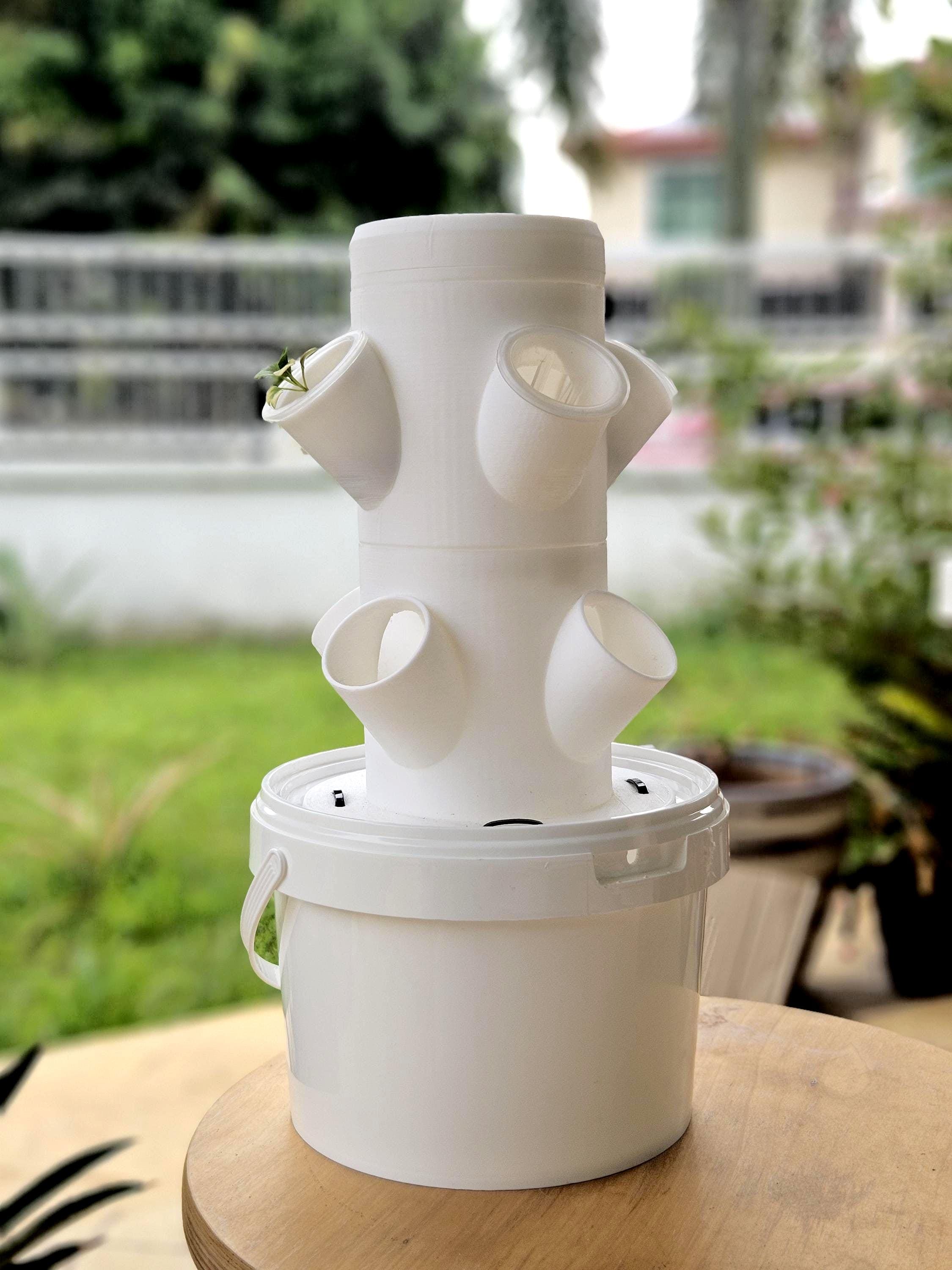 DIY Modular Hydroponic Tower Kit: Vertical Garden STEP/STL Files (digital  Download) - Etsy, image size:2250x3000