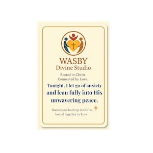 30 Abendreflexionskarten - Druckbare christliche Affirmationskarten für Ruhe und Erneuerung | Glaubensbasierter digitaler Download | WASBY Göttliches Studio