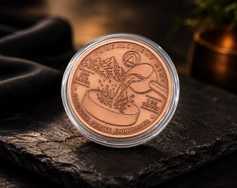 1 oz .999 Fine Copper Round | Pure Alchemy Mint | Artisan Copper Bullion Coin | Collectible Copper Round
