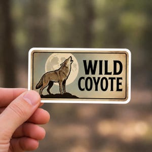 Close-up of the vinyl decal set showing the texture and glossy finish of the stickers. Part of the vintage wildlife sticker pack, these rustic hunting stickers are perfect for personalizing tech or outdoor equipment. The high-quality material ensures the fishing decal set remains vibrant even after repeated use in nature.