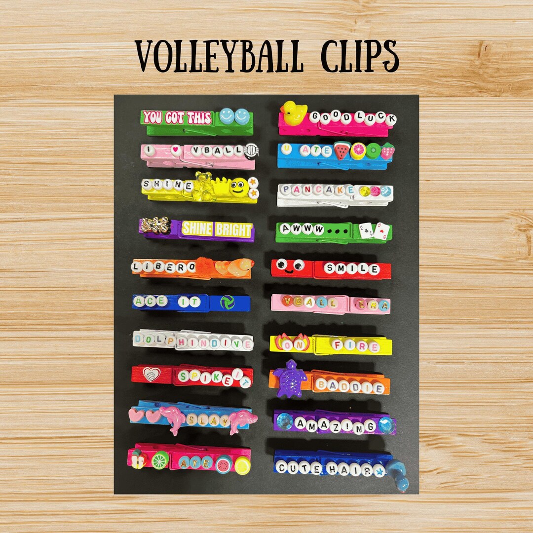 Volleyball Clips Volleyball Pins For Tournaments Volleyball 