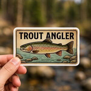 The 9 Rustic Hunting & Fishing Stickers are shown in a clean layout to highlight each individual design. This vintage wildlife sticker pack is perfect for collectors of outdoor-themed stationery and decals. Each sticker in the fishing decal set is die-cut and ready to be used on laptops, tumblers, or planners.