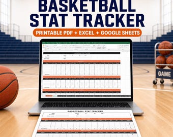 Basketball Stat Tracker Spreadsheet And Printable Basketball Stats Sheet For Coach Season Stat Tracker To Track Team Stats Sheet Excel