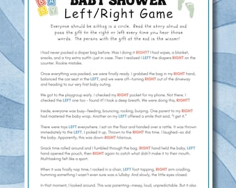 Giochi di passaggio del premio, Gioco del regalo per neonati, Attività di gioco per baby shower "Passa il regalo", Gioco per baby shower stampabile, Poesia del pacco da passare