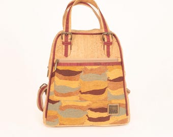 Cork Backpack - Portuguese Tiles - Handmade From Portugal  display picture 2