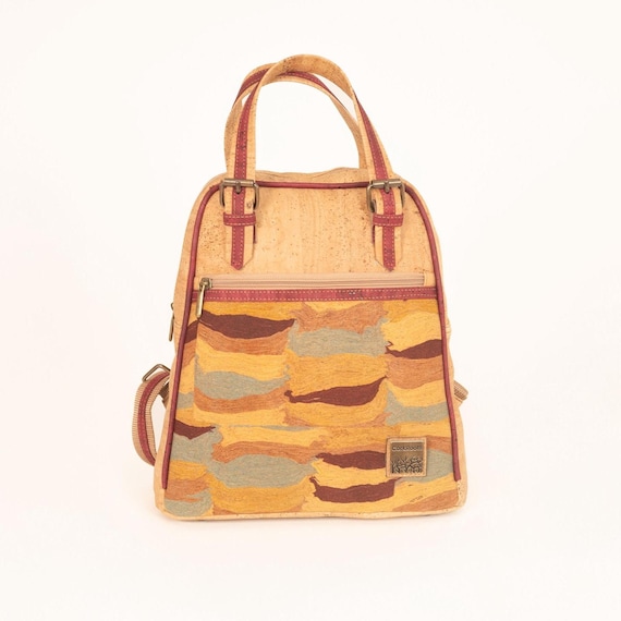 Cork Culture Approved Vegan Cork Backpack NWT Butterfly Garden Portuguese Earthy Vegan Cork Backpack – Lightweight & Water-resistant Eco  main image 3