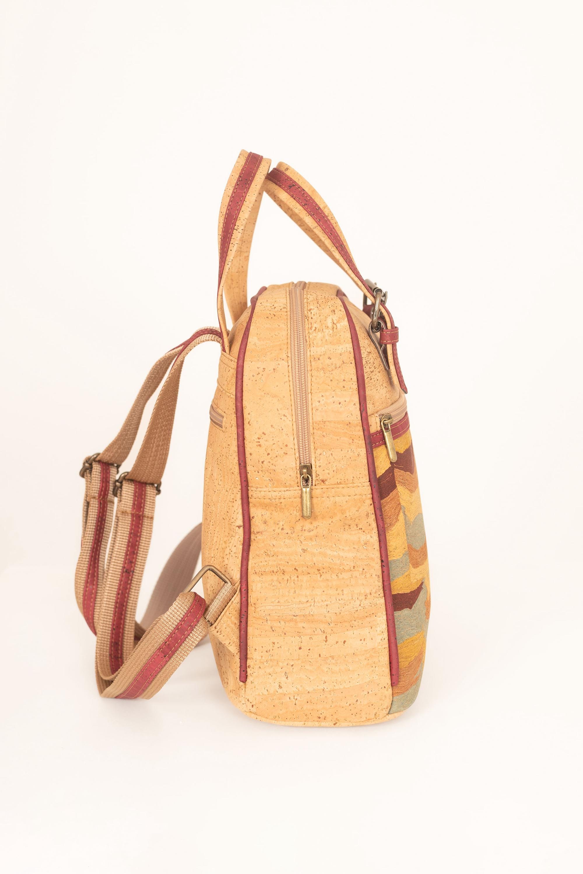 Cork Backpack, Handmade Portuguese Vegan Bag, Eco Friendly  display picture 1