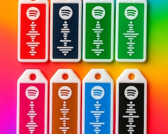 Custom Spotify Code Keychain Tag