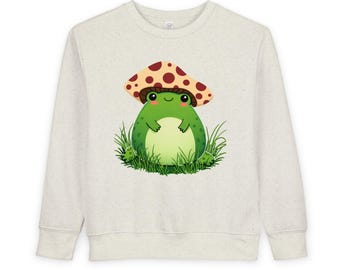 Sudadera infantil con estampado de setas.