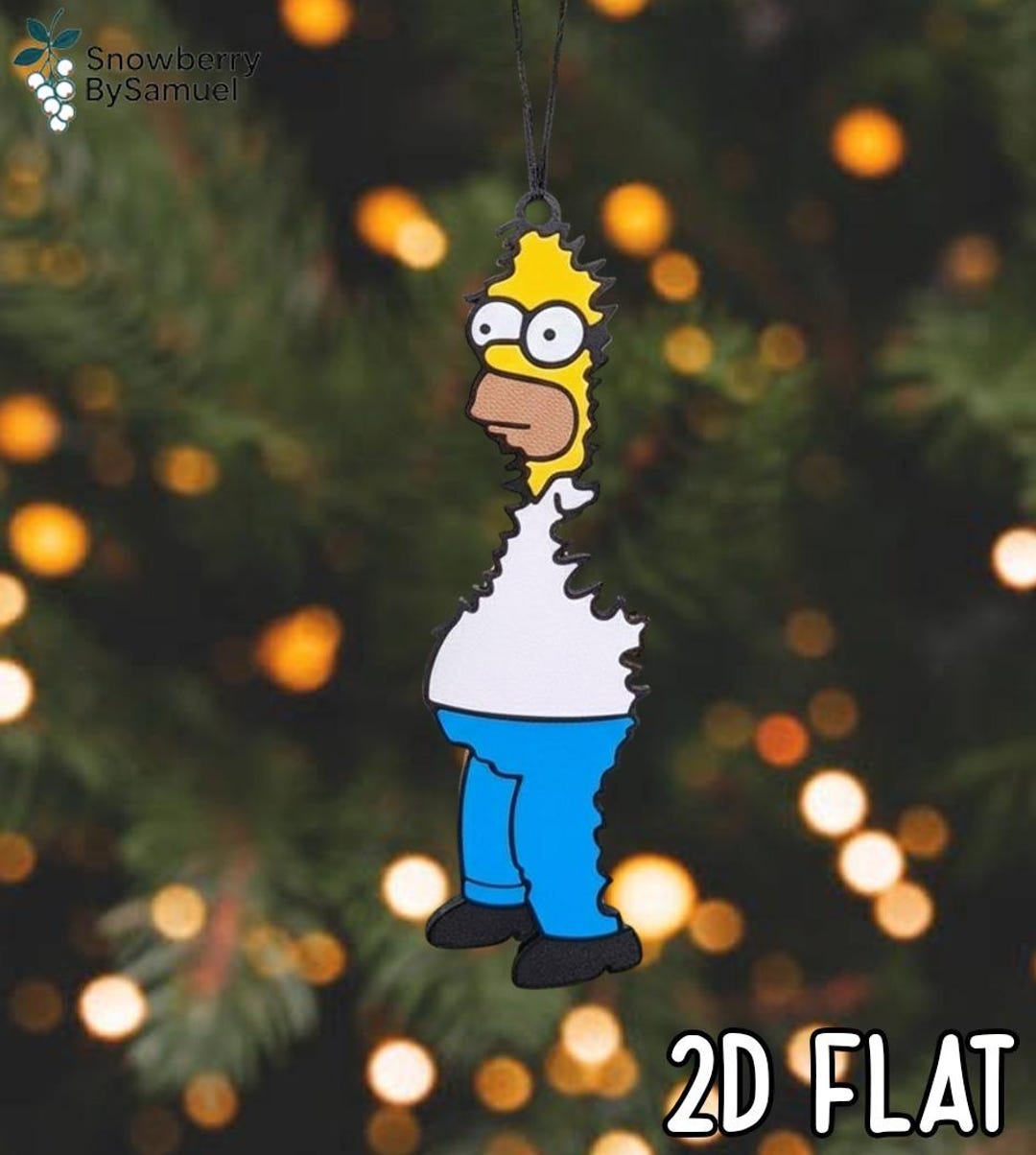 Funny Bush Meme Ornament, Hiding Cartoon Christmas Decoration ...
