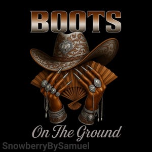 Boots on the Ground PNG, Cowboy Cowgirl Line Dance Western Digital Clipart