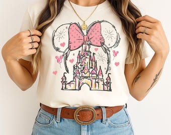 Magical Castle Mouse Shirt, Family Theme Park Tee, Retro Fairytale Trip Shirt, Matching Vacation Outfit