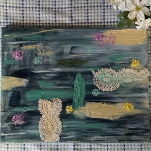 Abstract painting with expressionism