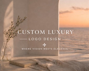 Custom Luxury Logo Design | Minimalist Business Branding Kit