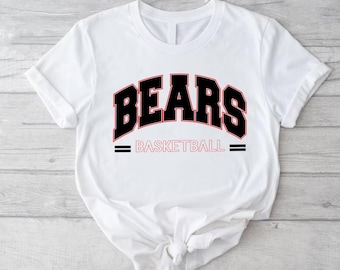 Bears Basketball, Bears Svg, Basketball Svg, Sports Team, Stack Svg, Football Mom Shirt, School Spirit Svg, Digital Download