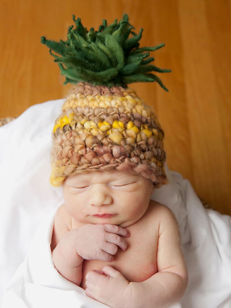 Tropical Pineapple Newborn Hat Gender Neutral LIMITED EDITION Etsy
