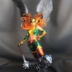 Hawk heroine Premium Statue – Winged Warrior of Justice