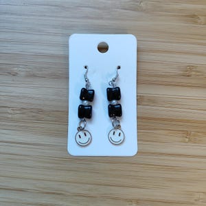 Candy Earrings with Smiley Face Dangle Y2k Fun Unique Earrings Stack Cute Trendy Aesthetic Fun Cool Gifts for Teens/Girls