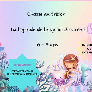 Mermaid Treasure Hunt for 6-8 year olds
