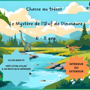Dinosaur treasure hunt for 6-8 year olds
