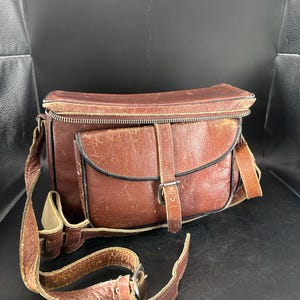 Mid-Century MCM Leather Camera Bag