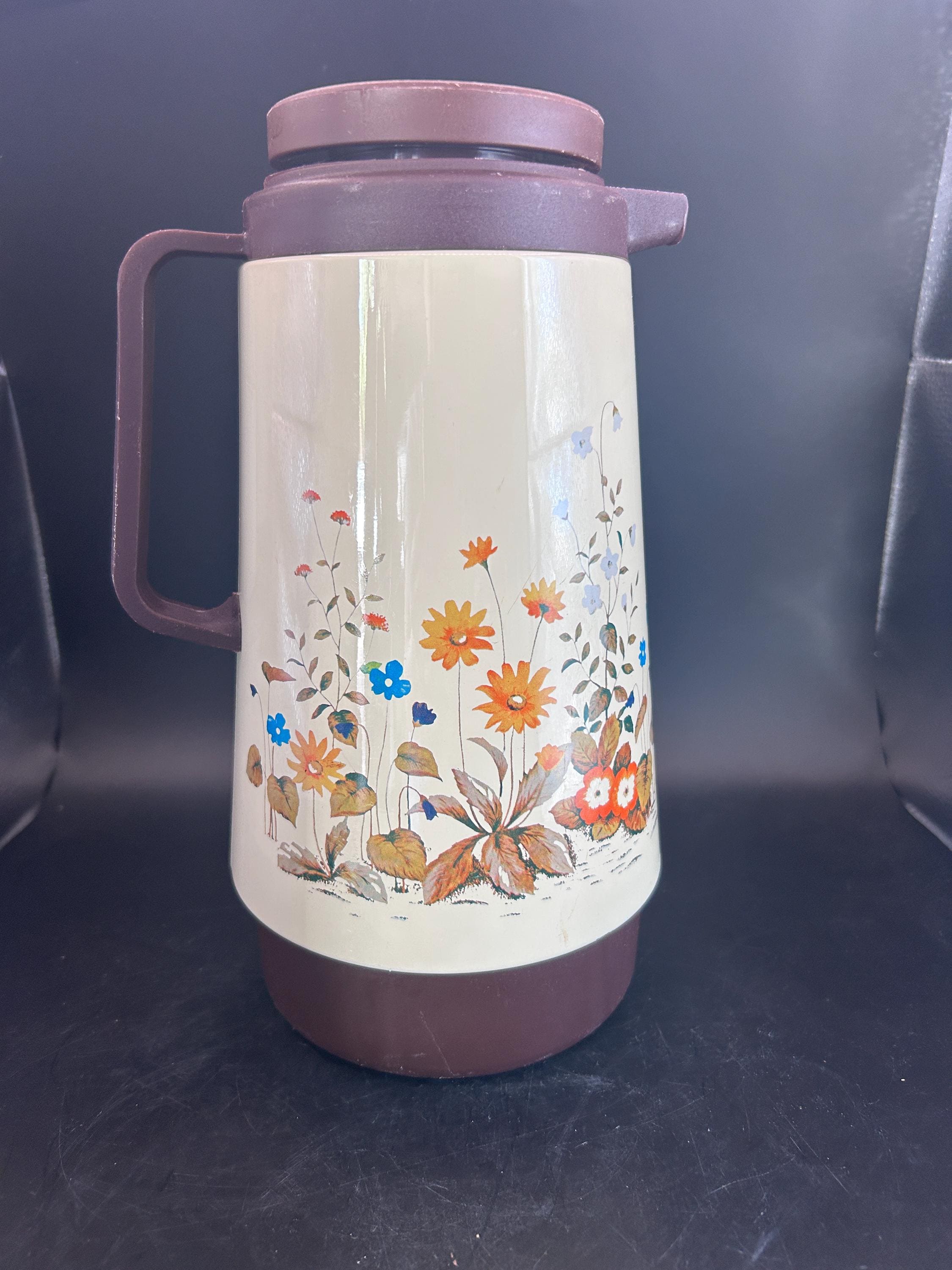 Termo De Té Floral Vintage De 800ml, Tetera De Acero Inoxidable, Tetera A Prueba De Goteo Con Infusor De Té, Mini Tetera Térmica