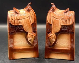 Saliera e pepiera Bull Horn anni '80, saliera e pepiera Horn, regalo spagnolo, pepiera, saliera, Bull Horn - Italia