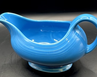 Fiestaware Gravy Boat - Peacock - Discontinued Color - Vintage Fiesta Ware