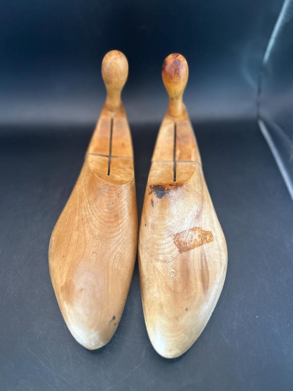 Vintage Wooden Shoe Stretcher Form – Marked 