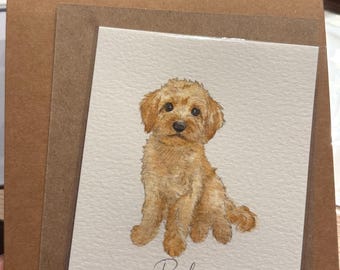 Original Watercolor Pet Portrait from Photo, Hand Painted Dog Portrait, Custom Pet Memorial Gift, Pet Loss Gift, Pet Keepsake