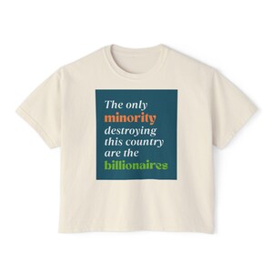 Protest Women&#39;s Boxy Tee - Activist T-Shirt, Feminist Clothing, Social Justice Top, Empowerment Shirt, Protest Apparel