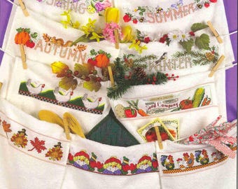 Vintage cross stitch Towels, towels, more towels , border towel cross stitch , PDF Instant Download