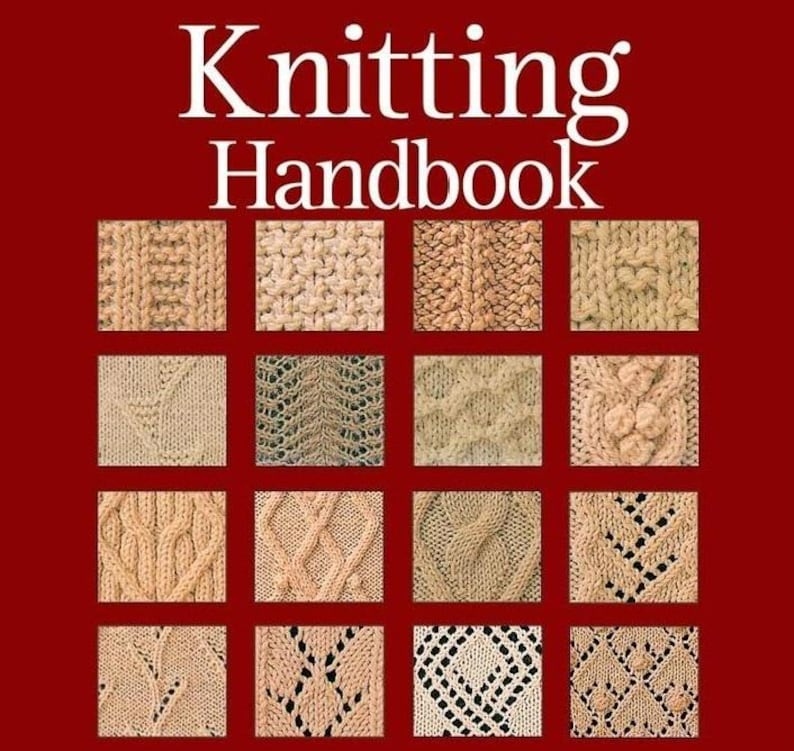 Knitting Pattern Writing Handbook KNITTING HANDBOOK Knitting Stitches in ENGLISH, Pdf Instant Download - Etsy