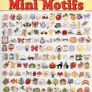 Vintage 150 mini motifs To Cross Stitch patterns, PDF Instant Download