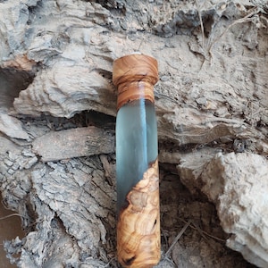 Clear Wood Beer Tap Handle With Epoxy , Unique Handle, Olive Beer Tap Handle