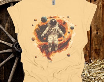 t-shirt vintage Astronaut Space Graphic : t-shirt rétro galaxie science-fiction