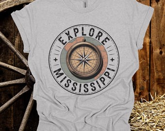 Mississippi Compass T-shirt: vintage reisshirt