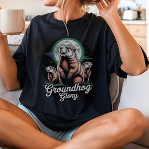 Groundhog Glory-uniseks T-shirt: shirt Punxsutawney Phil